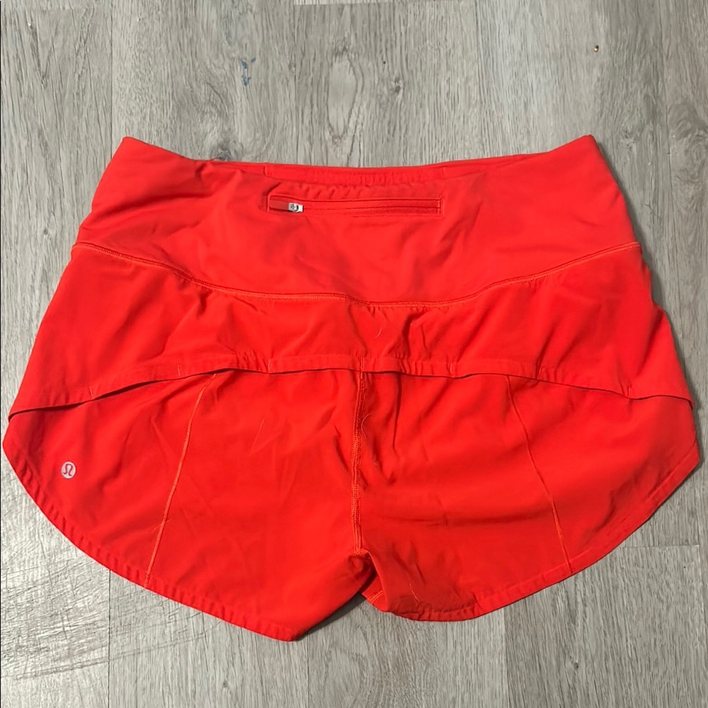 Lululemon Athletica Red Athletic Shorts Lightweight Performance